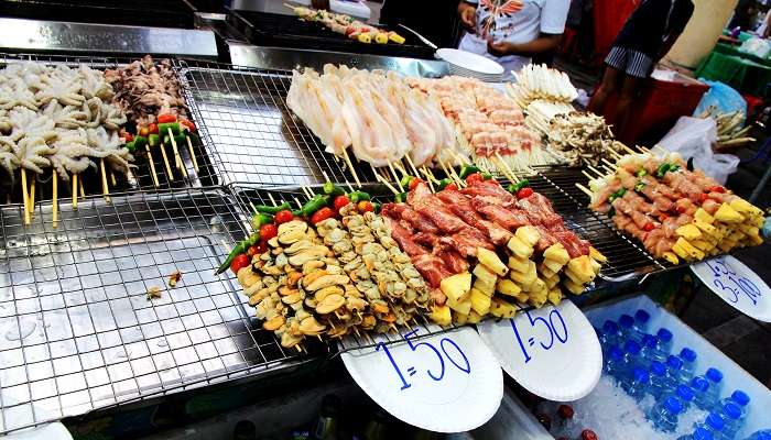  street food Bangla road at Phuket 