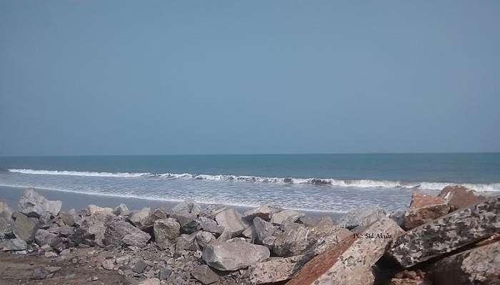 Scenic view of Uppada beach in Kakinada