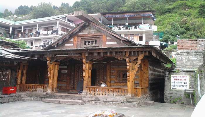 Vashisht Temple in Manali is known for its hot water springs.