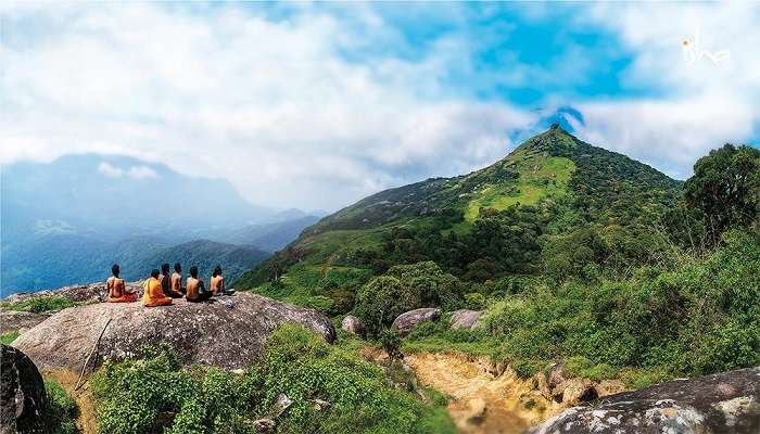 Serene view of Velliangiri mountains near Coimbatore.