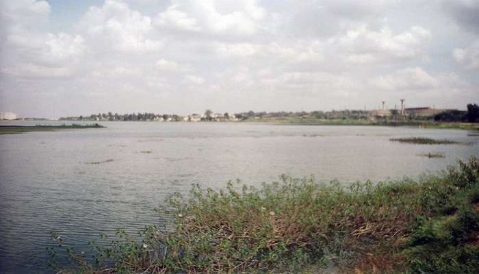 The scenic Lake Yelahanka