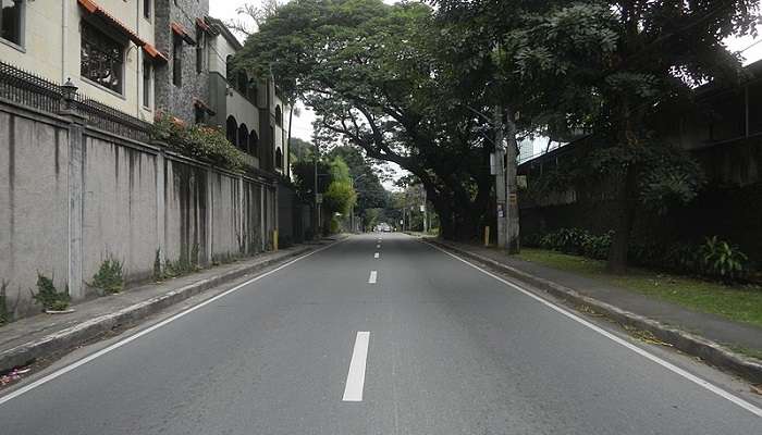 The road - Baleta Drive, among haunted places in the Philippines.