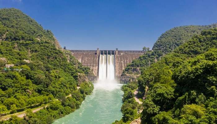 Bhakra Dam near Naina Devi Temple