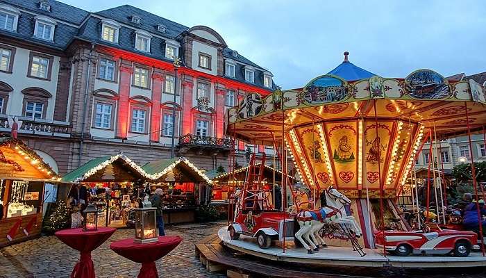 A delightful view of Chritsmas markets in Germany