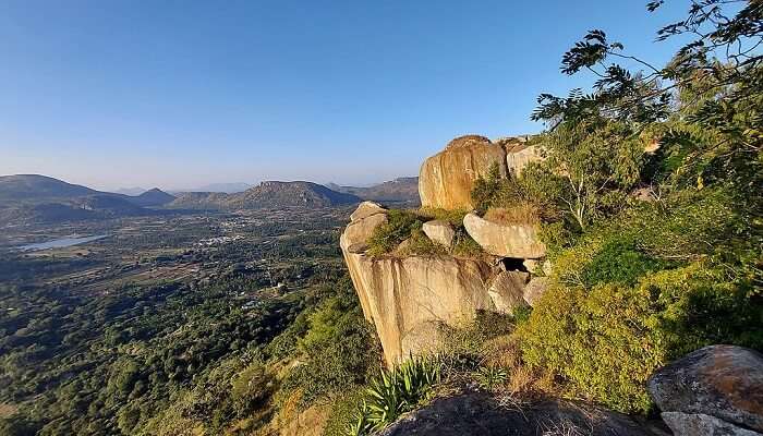 sunset from Devarayanadurga Hills is worth your travel