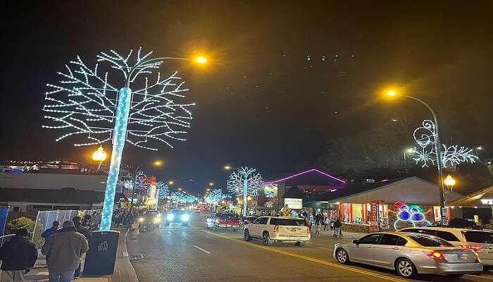 Street of Downtown is one of the haunted places in Gatlinburg