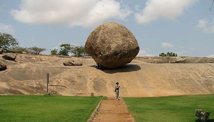 Krishna's Butterball is a quirky and fascinating natural rock formation near India Seashell Museum