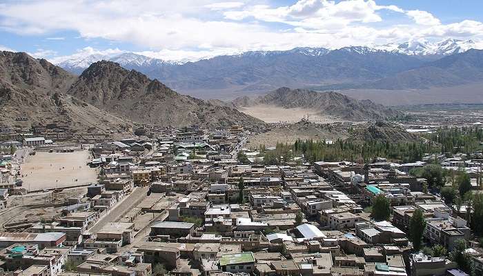 The stunning view of Leh