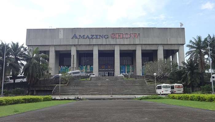 The vista of Manila Film Center, among haunted places in the Philippines.