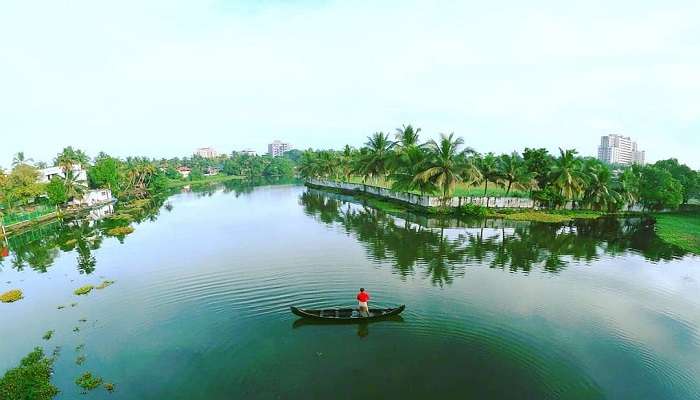 Maradu backwaters are best to take an exciting ride in a boat