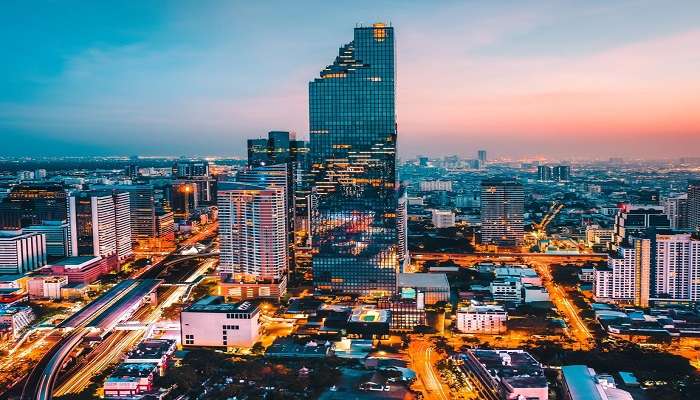 The view of the Standard in Bangkok. 