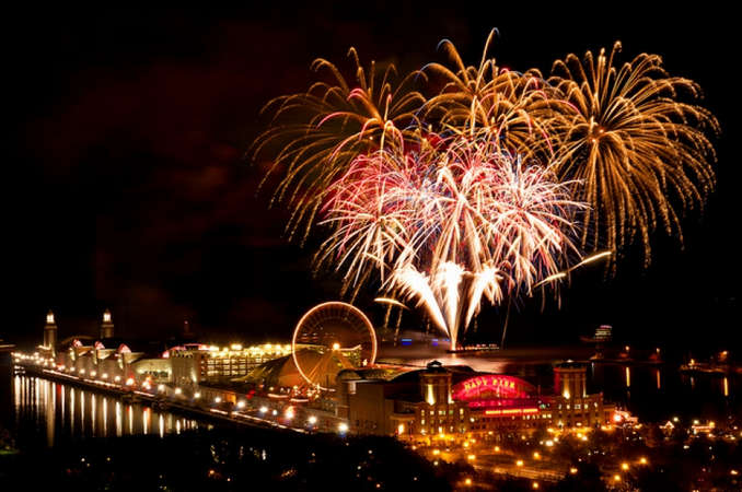 Navy Pier is among the best places to attend Chicago New Year parties