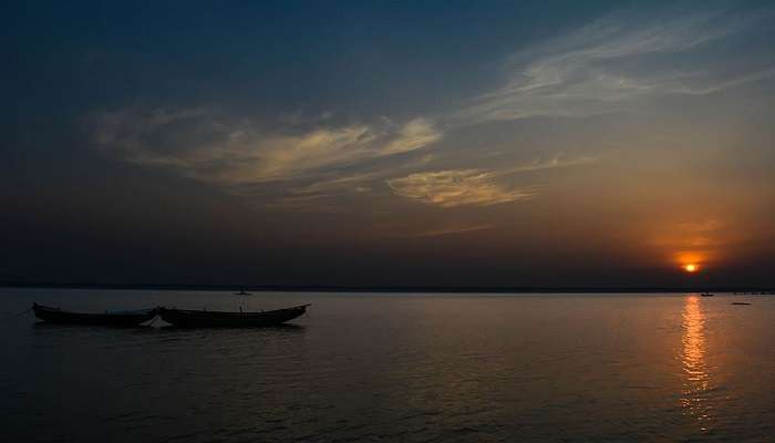 Sunset view over the Godavari River