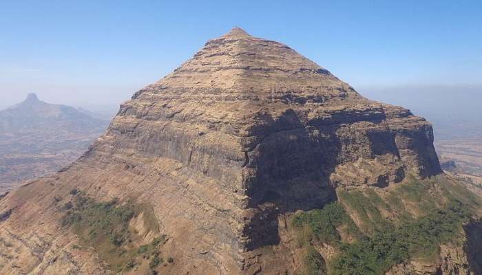 the Salher fort sits atop a naturally occurring pyramid