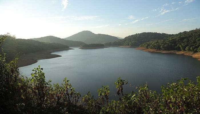 People Enjoying Siruvani Waterfalls