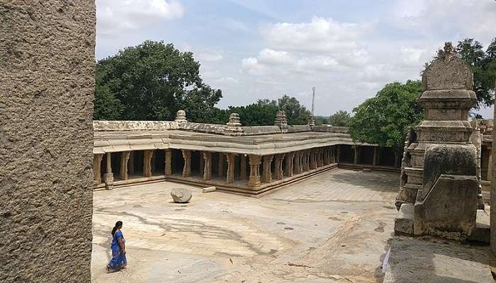 Inner verandah of the Sree Veereswara Swamy Temple