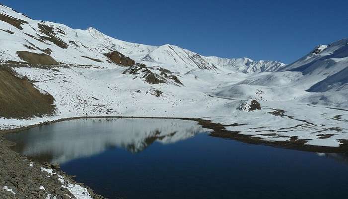 The view of Suraj Tal Near Baralacha Pass