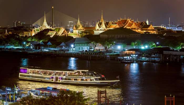  Top view of Chao Phraya River Cruise Boat