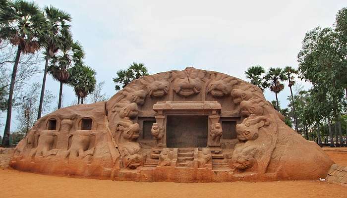 The Tiger Cave forms a part of rock-cut temples 