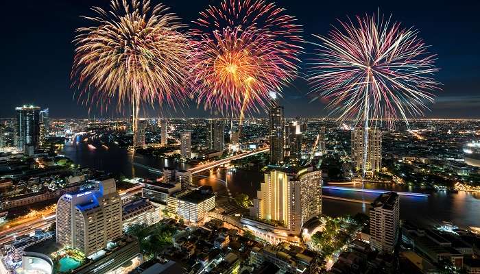 Celebrate New Year parties in Bangkok on a cruise.