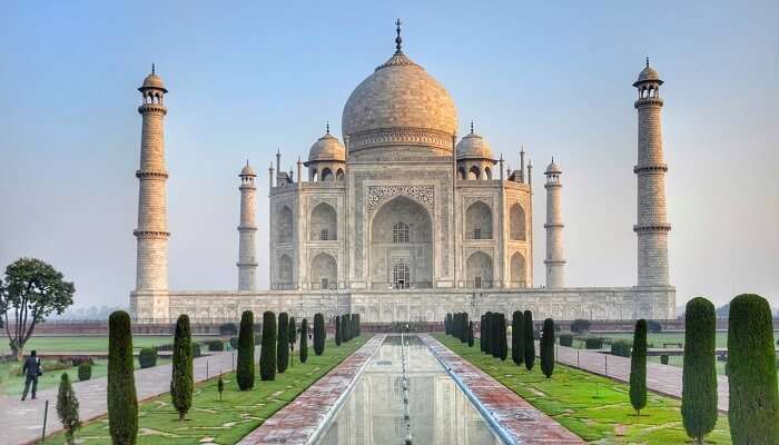 La vue magnifique de Taj Mahal