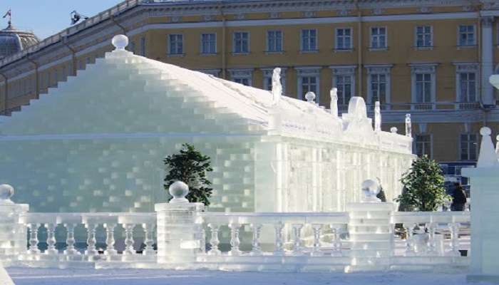 A beautiful Ice palace. 