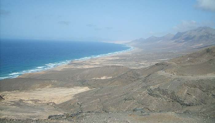 A gorgeous view of El Cofete Beach