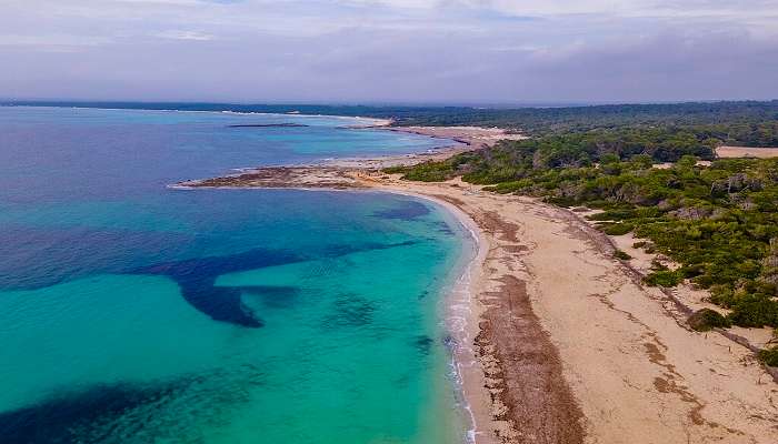 A delightful view of Es Trenc Beach