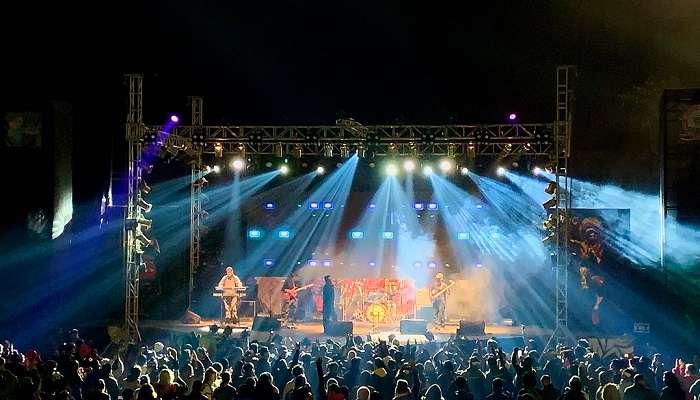 Rock show at the opening ceremony of Hornbill Festival