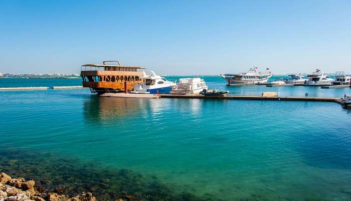 Boat anchored in Bahrain