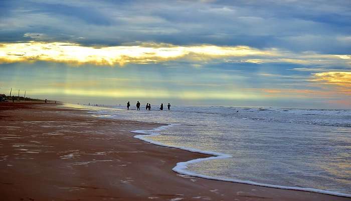 Picturesque view of Suryalanka Beach