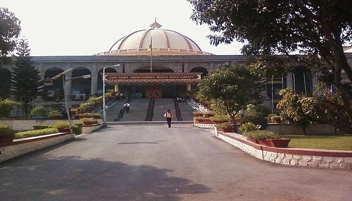 World Peace Dome in Pune symbolises peace and unity in education.