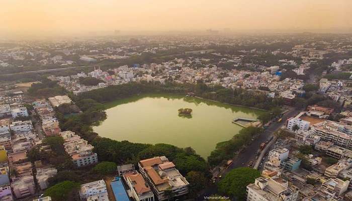 The vista of Yediyur Lake in Bengaluru.