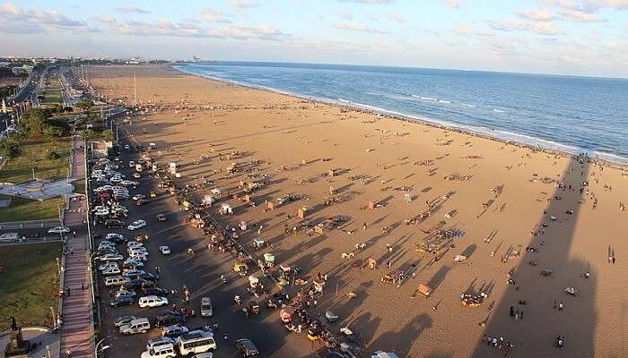 Marina Beach in Chennai