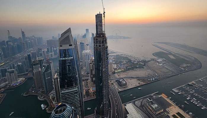 Princess Tower is the third tallest building in Dubai.