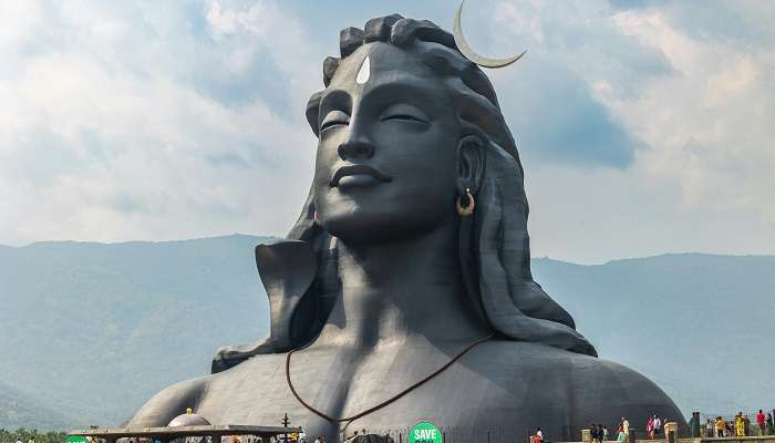 Situated 30 kilometres west of Coimbatore, Adiyogi is the world's largest bust sculpture