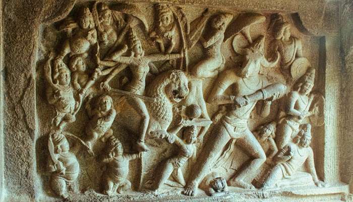 Sculptures at Alampur Museum