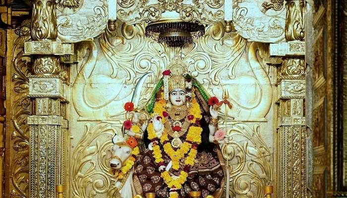 Deity In Durga Mandir Temple 