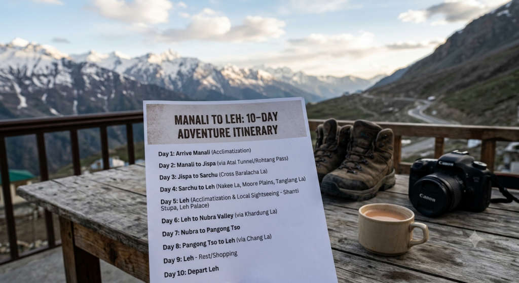 Day-Wise Manali to Leh Itinerary (2 to 3 Day Plan)