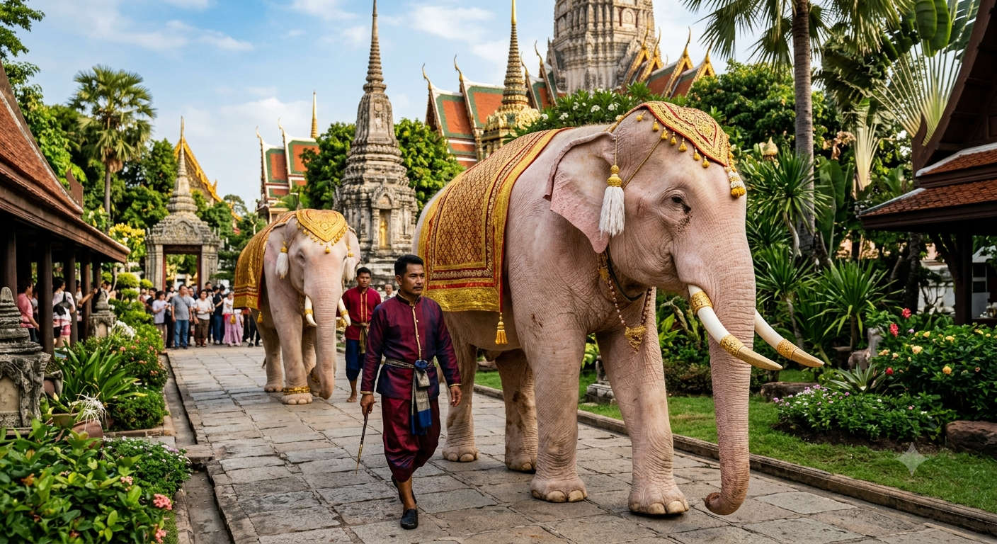 White Elephants in Thailand