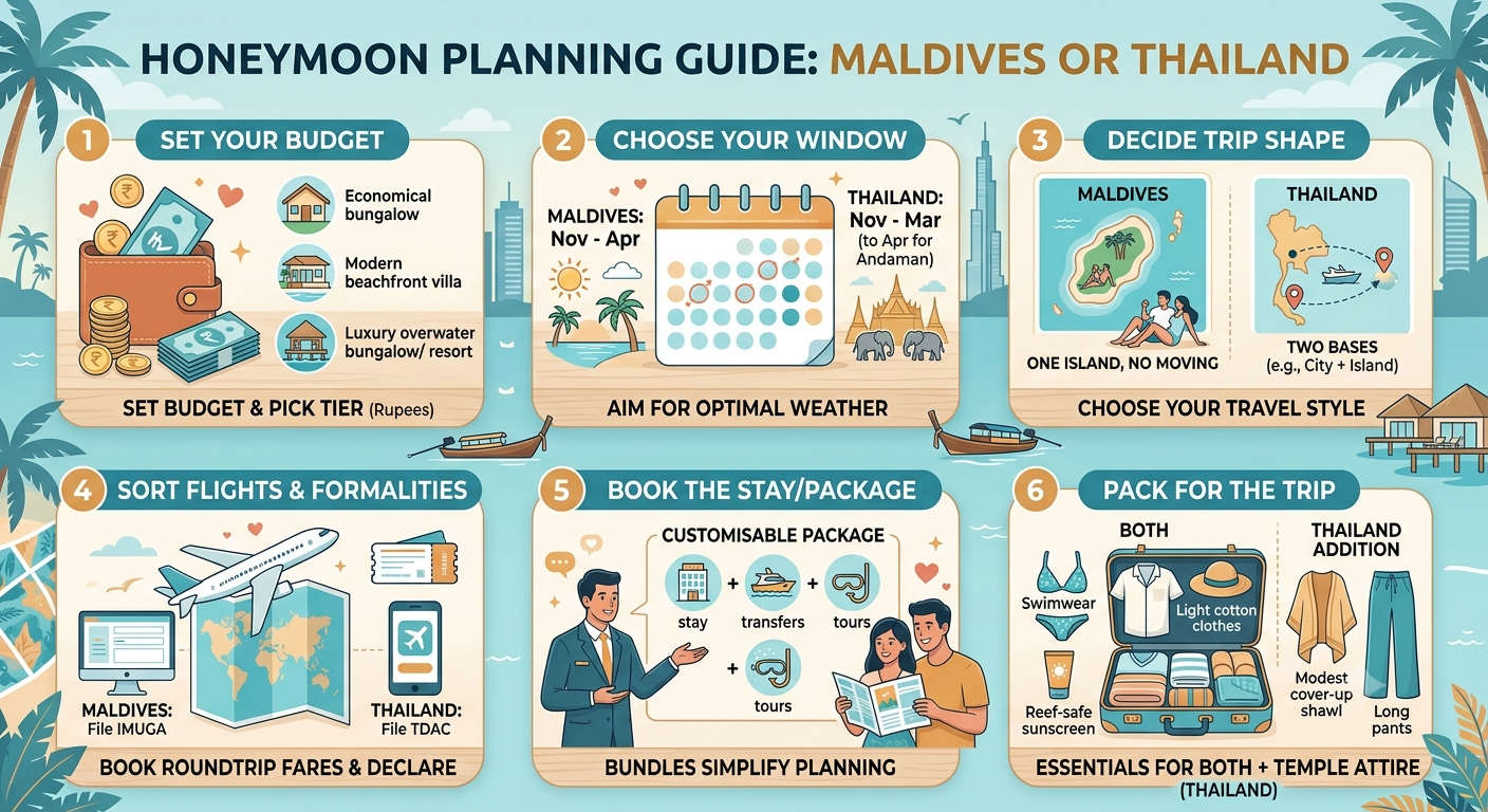 How to Plan Your Maldives or Thailand Honeymoon