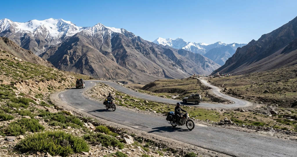 Manali to Leh Distance, Route and Map