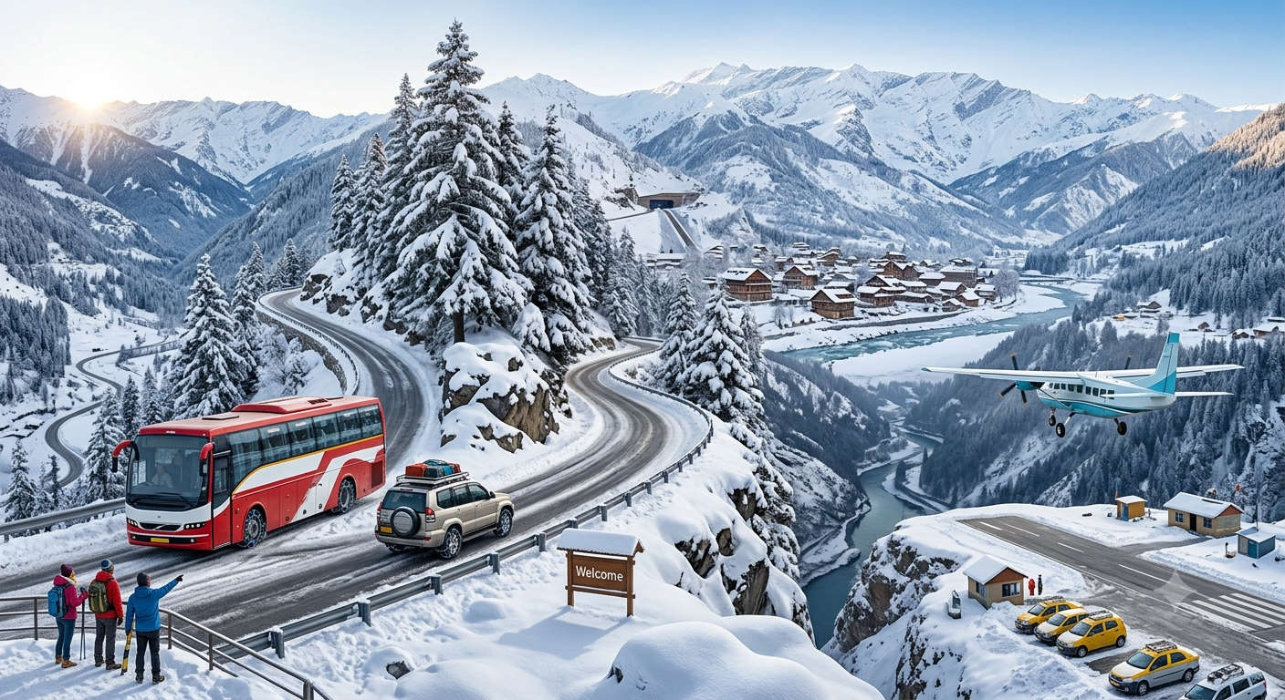 How to reach Manali in December