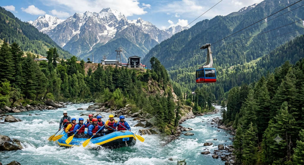 River Rafting and the Timber Trail Ropeway