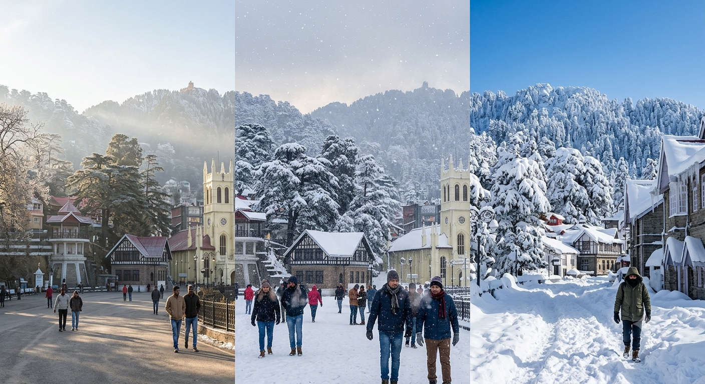 Shimla Temperature by Month (Winter)