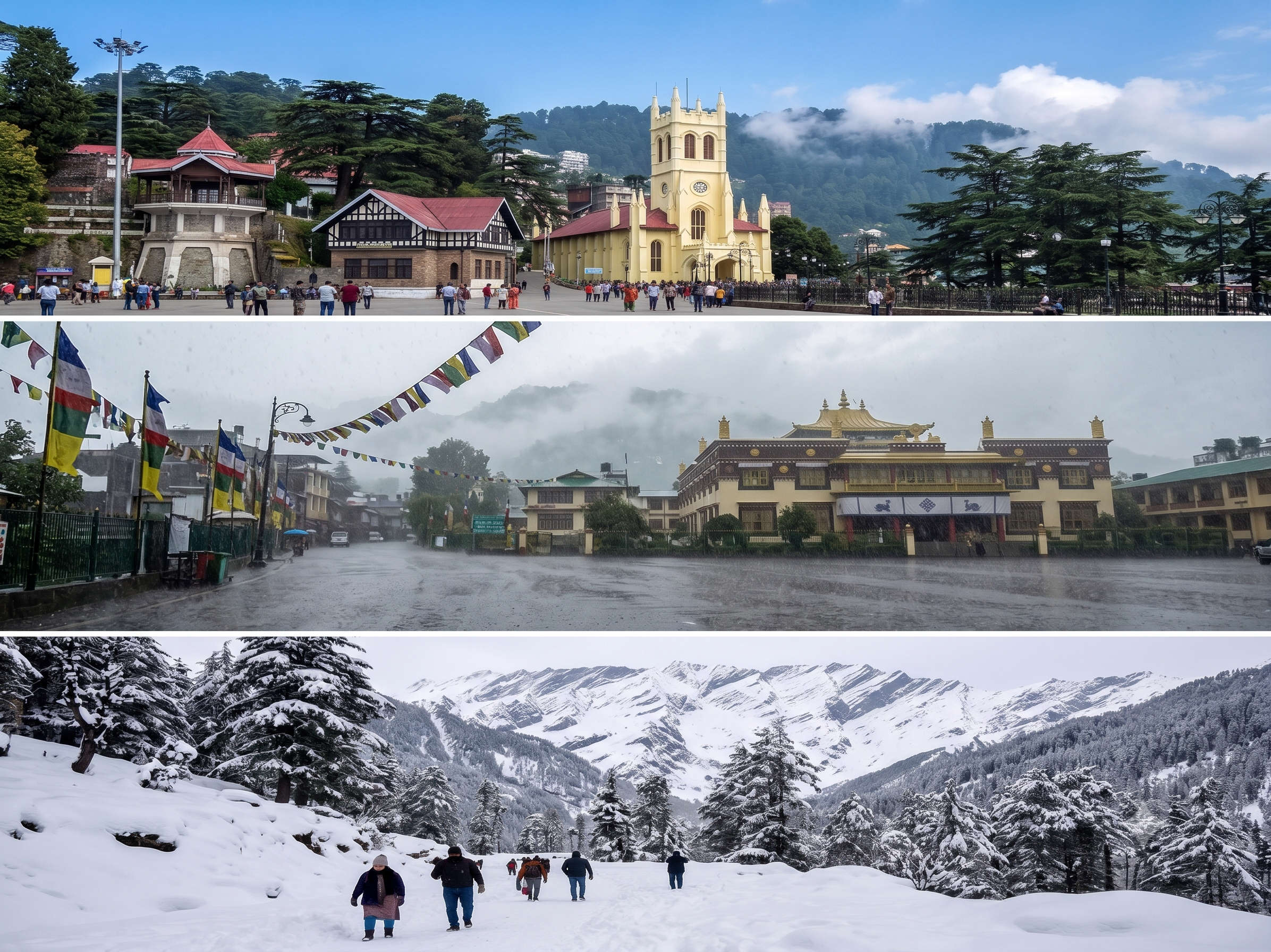 Shimla vs Manali vs Dharamshala in December