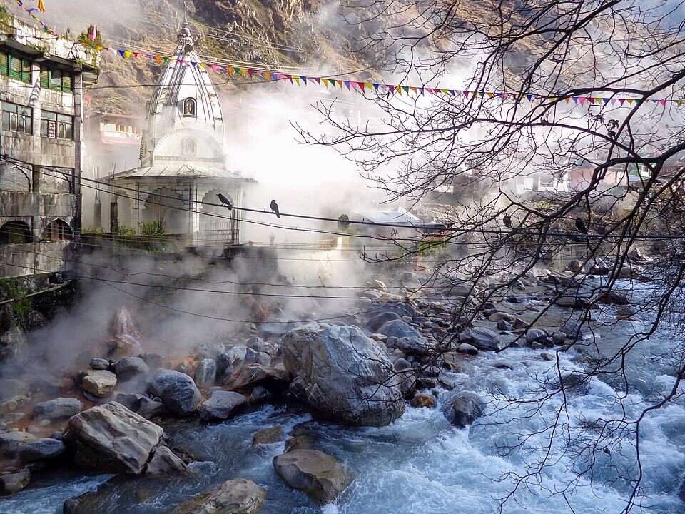 Soak in the Manikaran hot springs