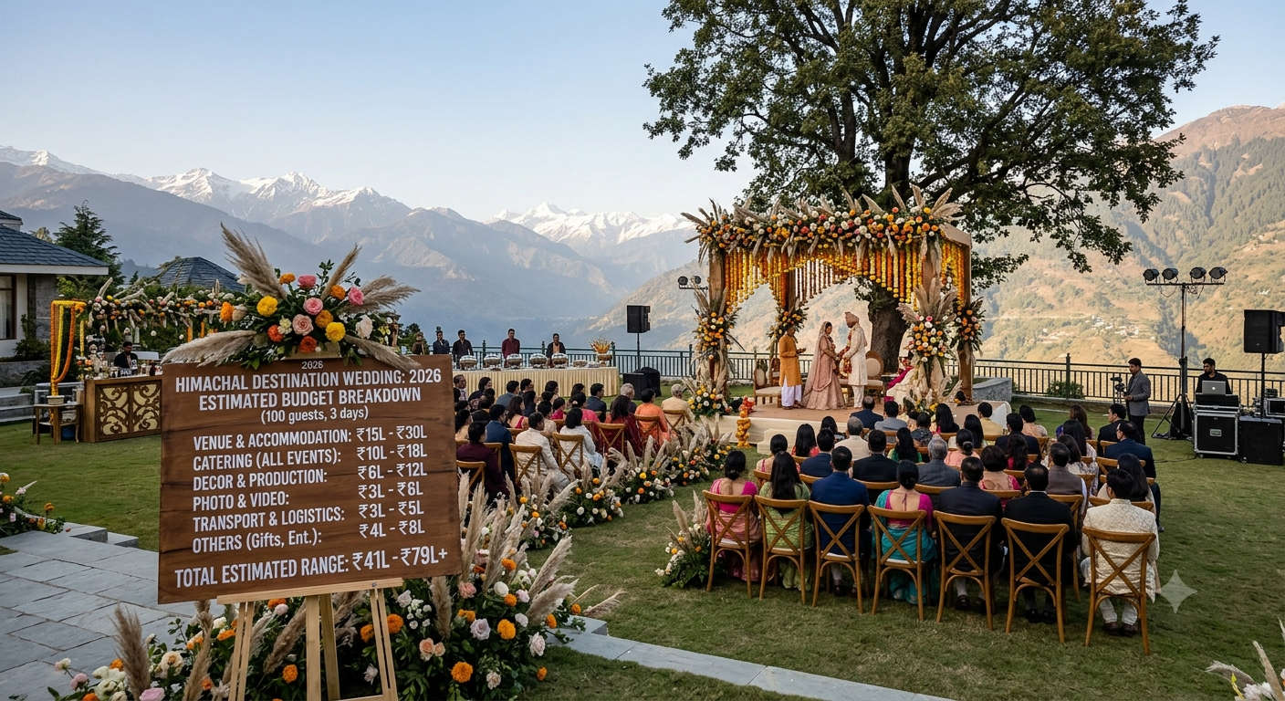 What a Himachal destination wedding costs in 2026