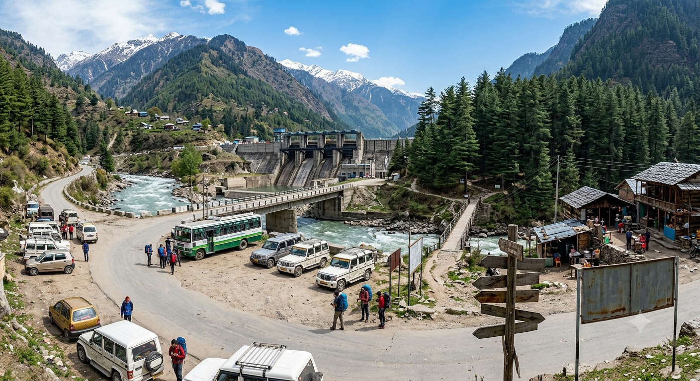 how to reach Kheerganga Trek