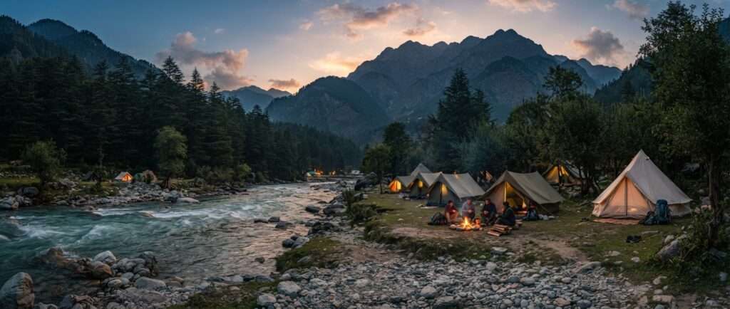 Camping in Kasol